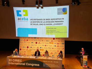 Ponència Dr. Iruela al 33è Congrés Internacional del CIRIEC