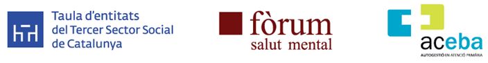 Logotips Taula Tercer Sector, Fòrum Salut Mental, ACEBA
