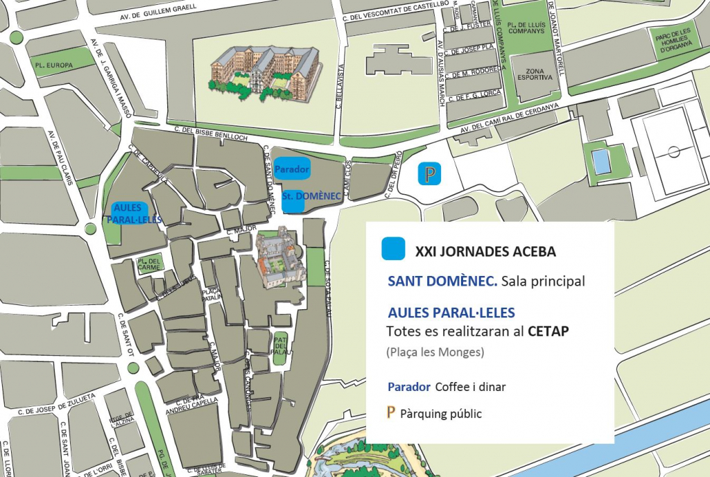 Mapa La Seu d´Urgell - Jornades ACEBA 2018